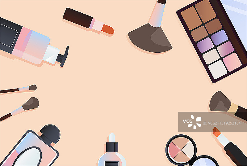 美妆化妆用品插画图片素材