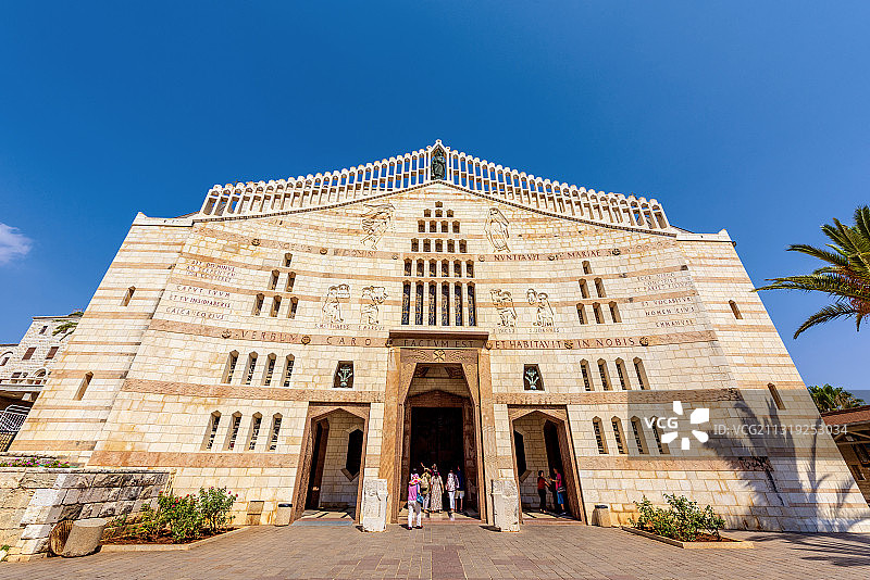 亚洲以色列拿撒勒天使报喜堂图片素材