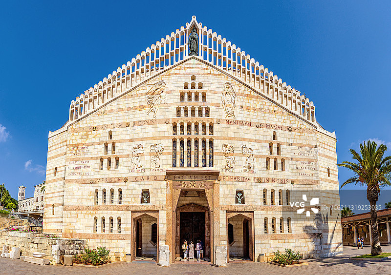 亚洲以色列拿撒勒天使报喜堂图片素材