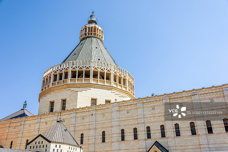 亚洲以色列拿撒勒天使报喜堂图片素材