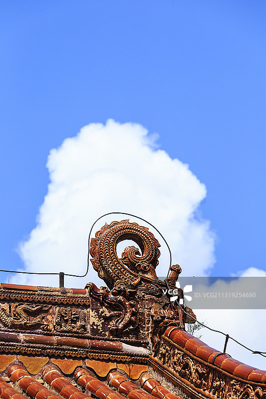 辽宁省抚顺市清永陵鸱吻图片素材