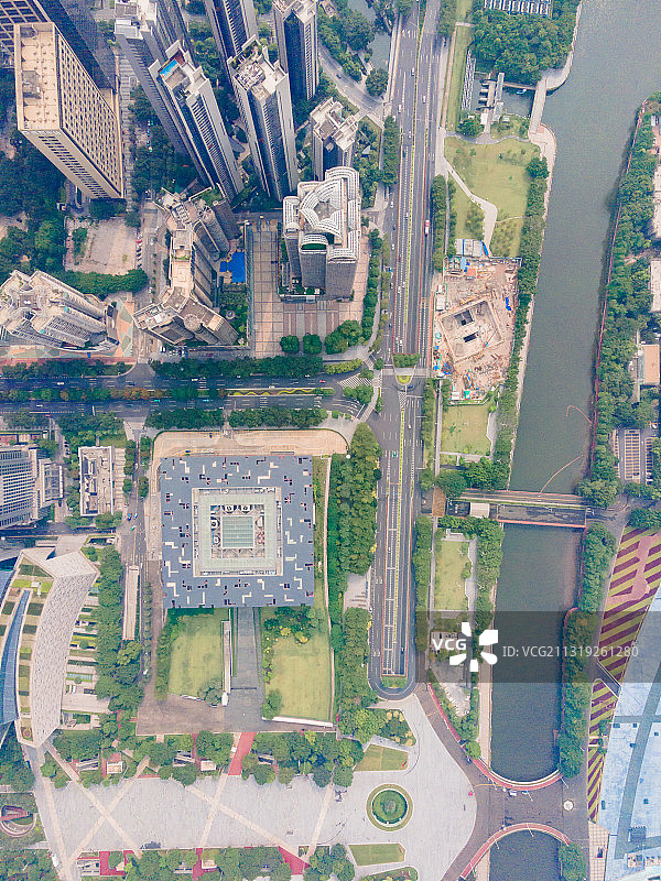 广州科技馆俯视图片素材