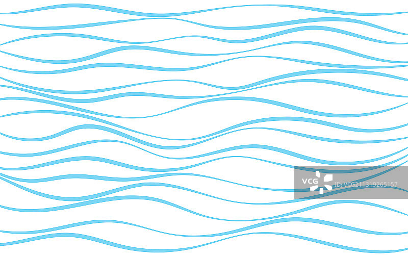 蓝色线条波浪条纹背景图案曲线图片素材
