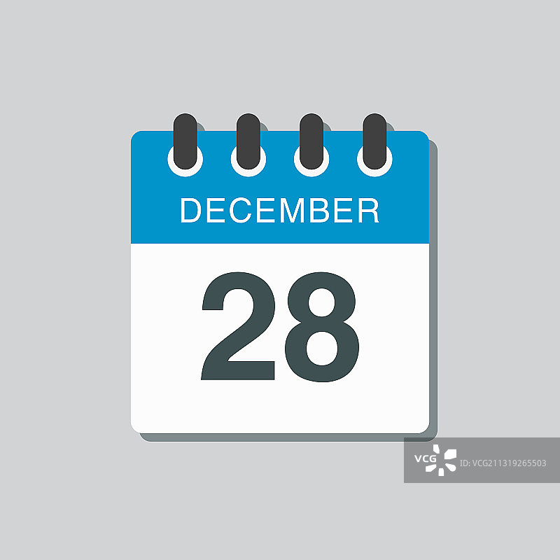 12月28日日历图标模板图片素材