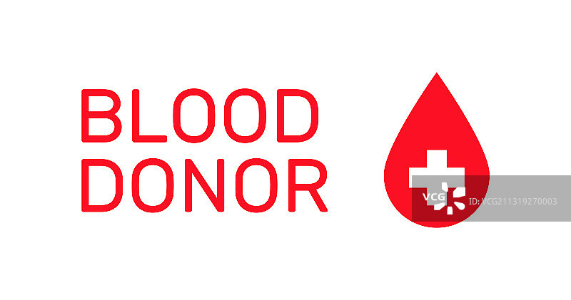 献血者与医疗设计用血滴图标图片素材