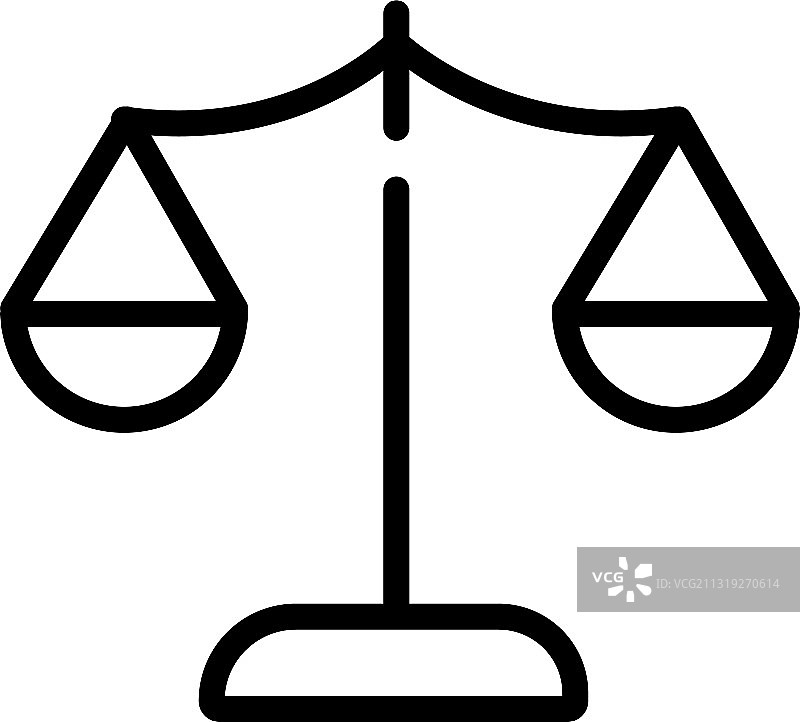 天平线型图标图片素材