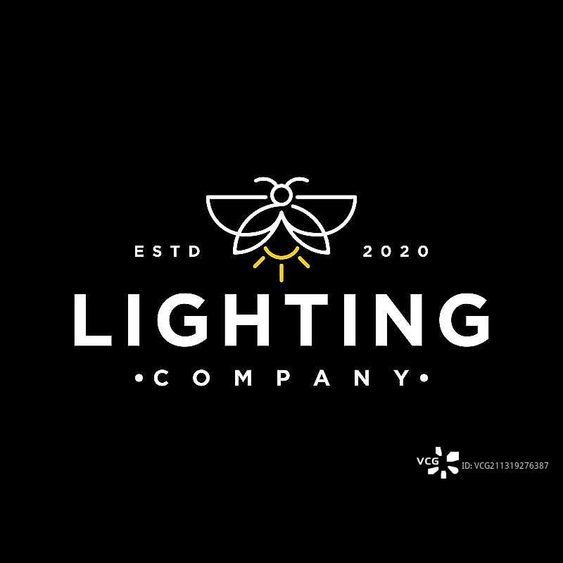 萤火虫logo设计图片素材