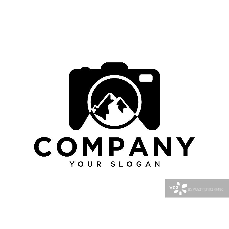 山峰肖像标志设计理念图片素材