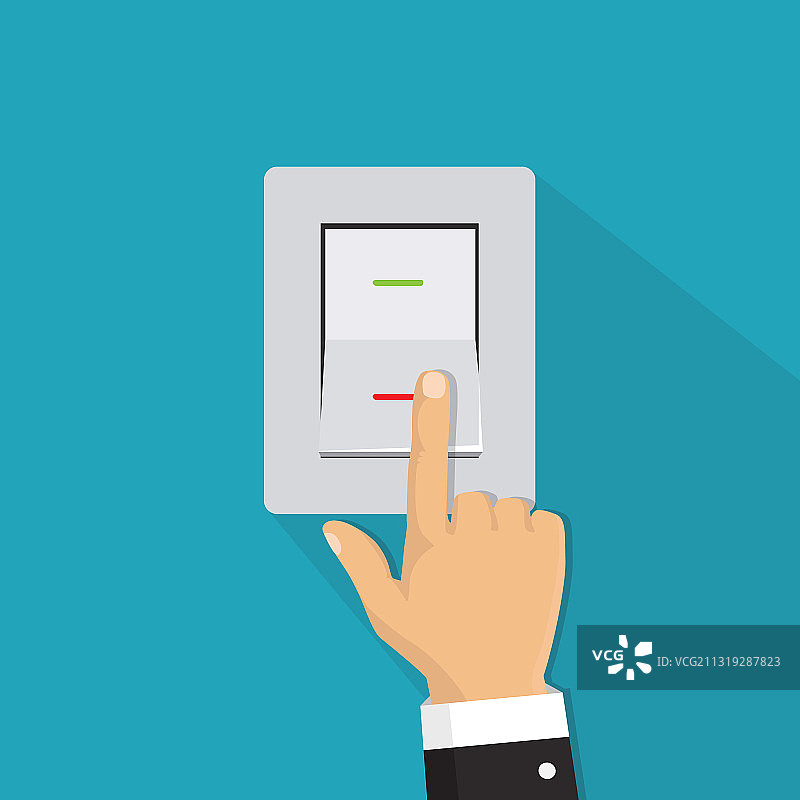 2.5D手拨动灯开关图标图片素材