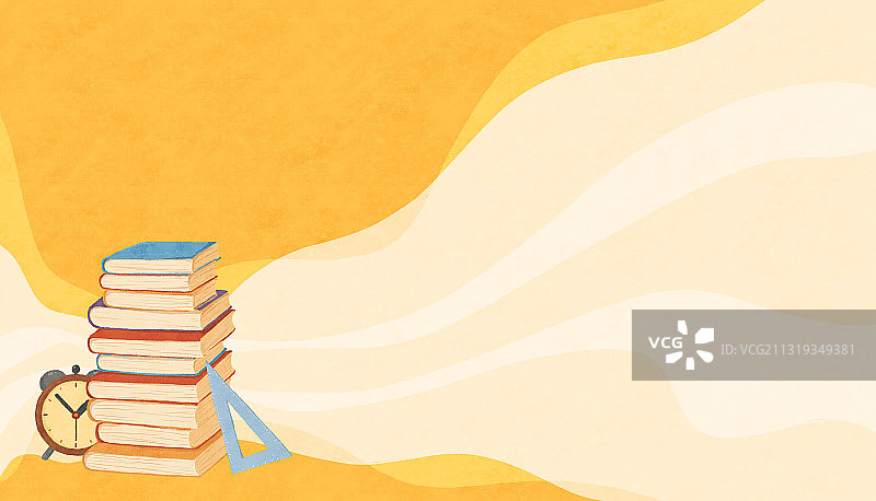书籍教育元素创意插画黄色3图片素材