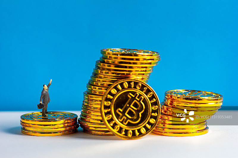 疯狂的比特币图片素材