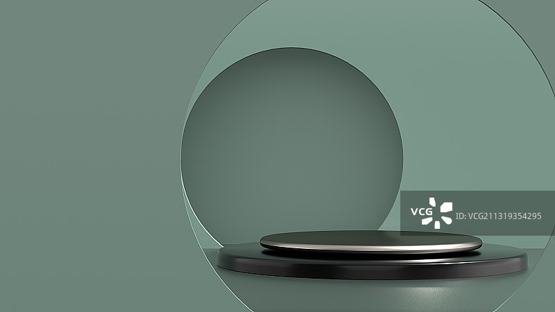 3D渲染拼色撞色圆柱体电商展台图片素材