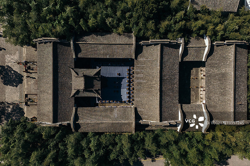 绍兴诸暨西施故里航拍图片素材