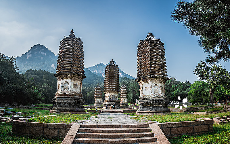 北京昌平银山塔林图片素材