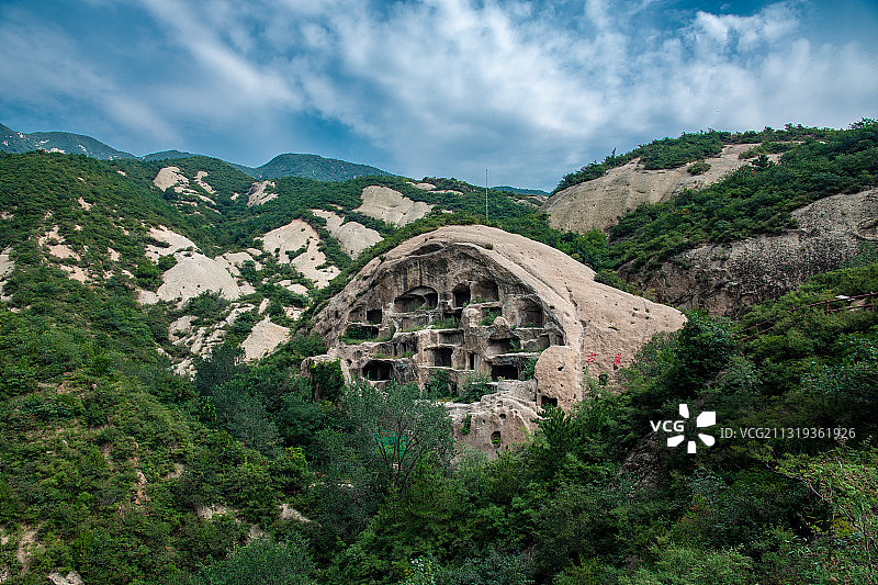 北京延庆古崖居风光图片素材