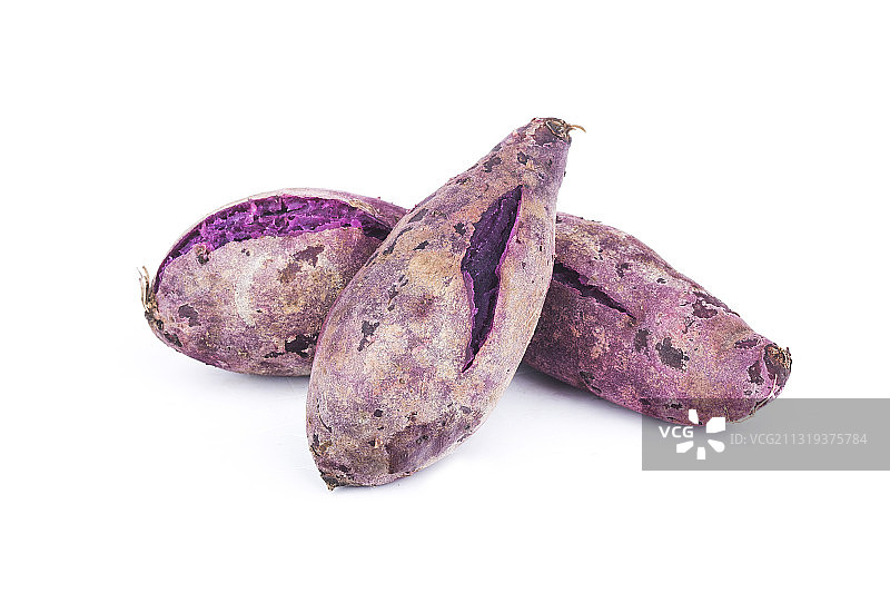 蒸熟的紫薯图片素材