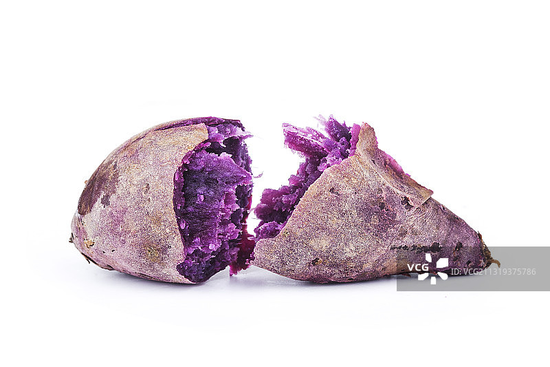 蒸熟的紫薯图片素材