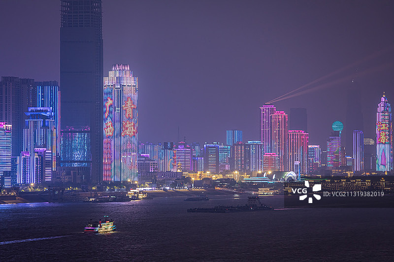 武汉市汉口江岸区建筑群图片素材