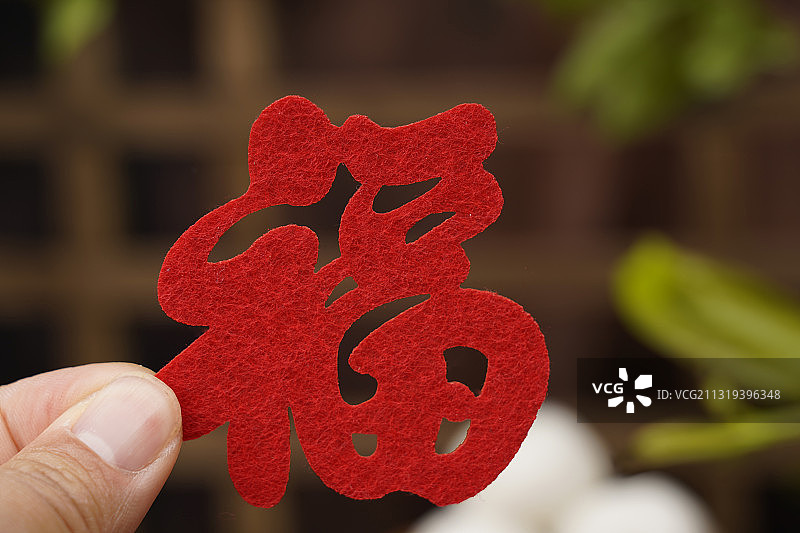 红色中国福字传统节日春节习俗图片素材