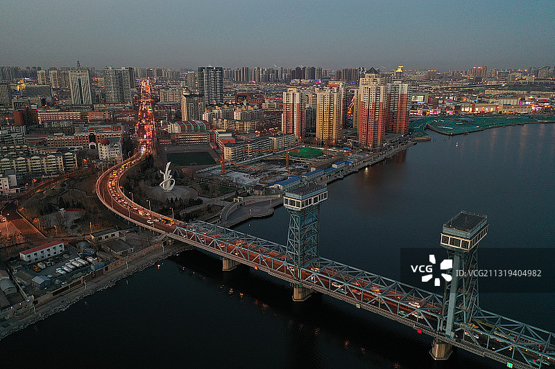 天津海门大桥图片素材