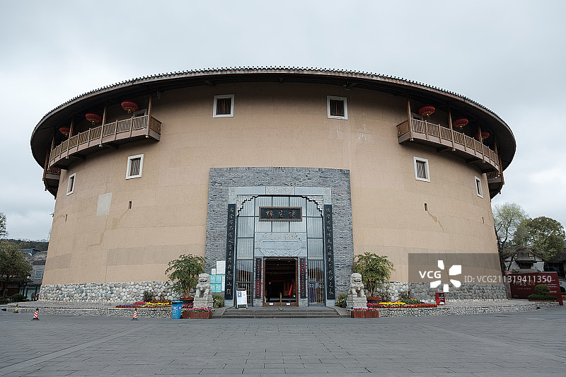 成都洛带古镇，客家土楼图片素材