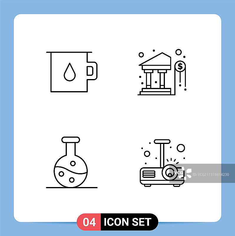 包装4现代填充线平色标志和图片素材