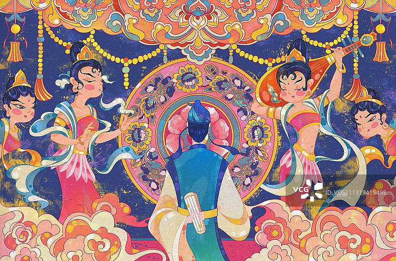 壁画画壁图片素材