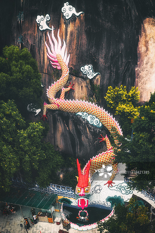 蛟龙盘岩图片素材