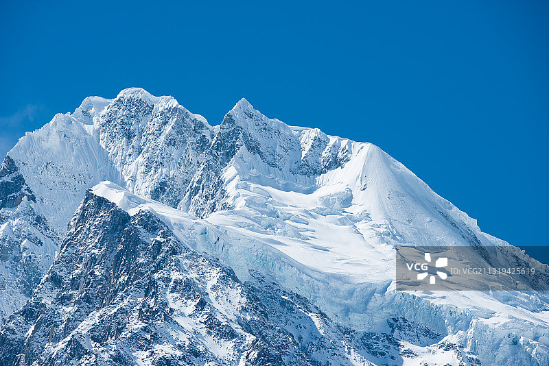 海螺沟冰川特写图片素材