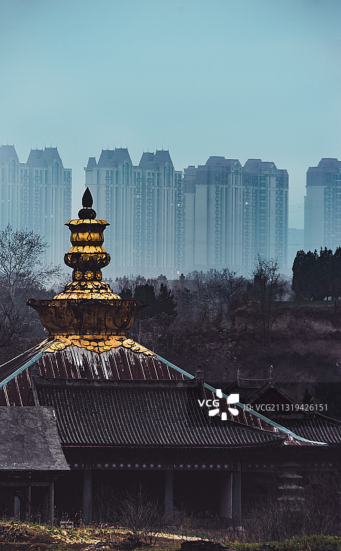 洞林寺金顶 郑州图片素材