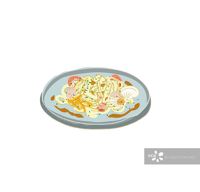 食物-海鲜意大利面图片素材