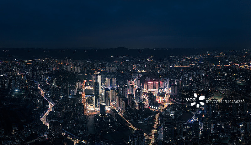 重庆市沙坪坝区三峡广场夜景图片素材