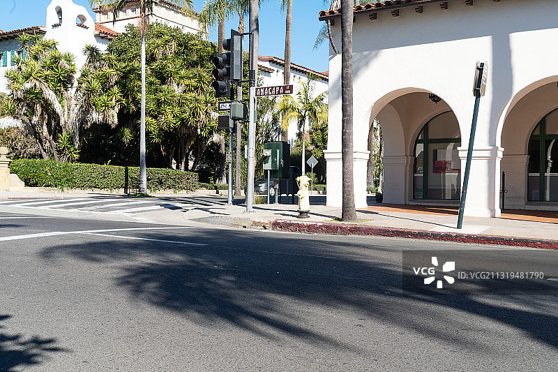 欧美空旷街道和欧式建筑图片素材