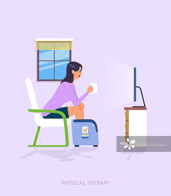 医疗设备，生活方式，疼痛，家庭，治疗，按摩器图片素材