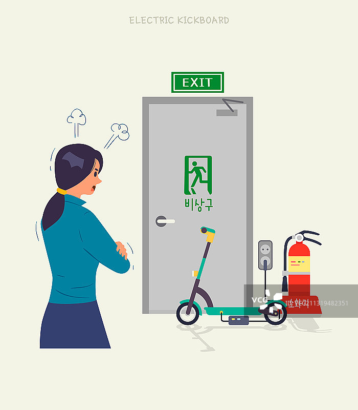 电动滑板车、安全、危险、交通、活动、紧急出口图片素材