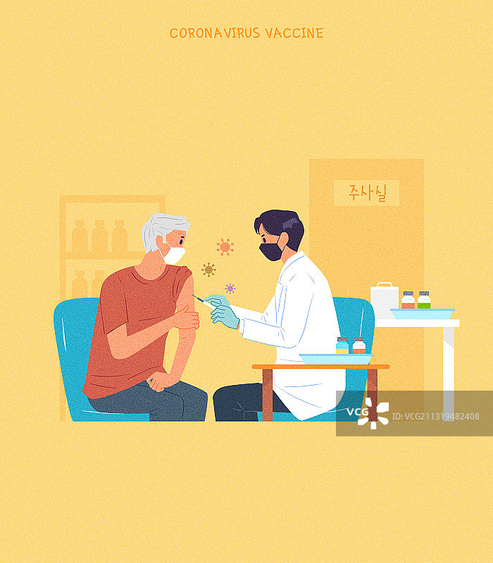 疫苗接种、新冠病毒、病毒、注射、医生、医院图片素材