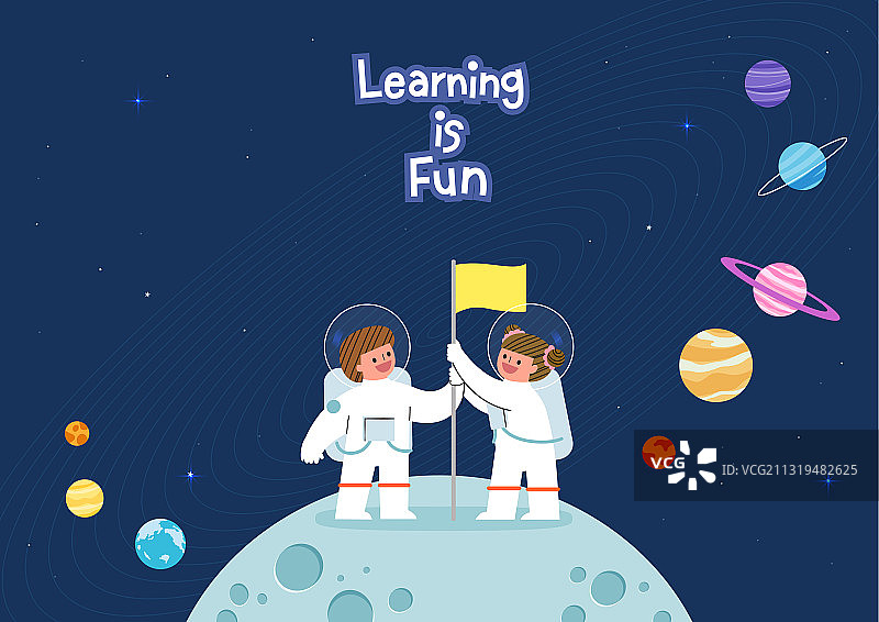 儿童、教育、天文、太空、科学、行星、月亮图片素材