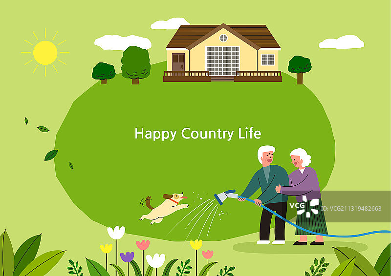 生活方式：家，乡村生活，别墅，家庭，夫妇，老夫妇，城市住宅图片素材