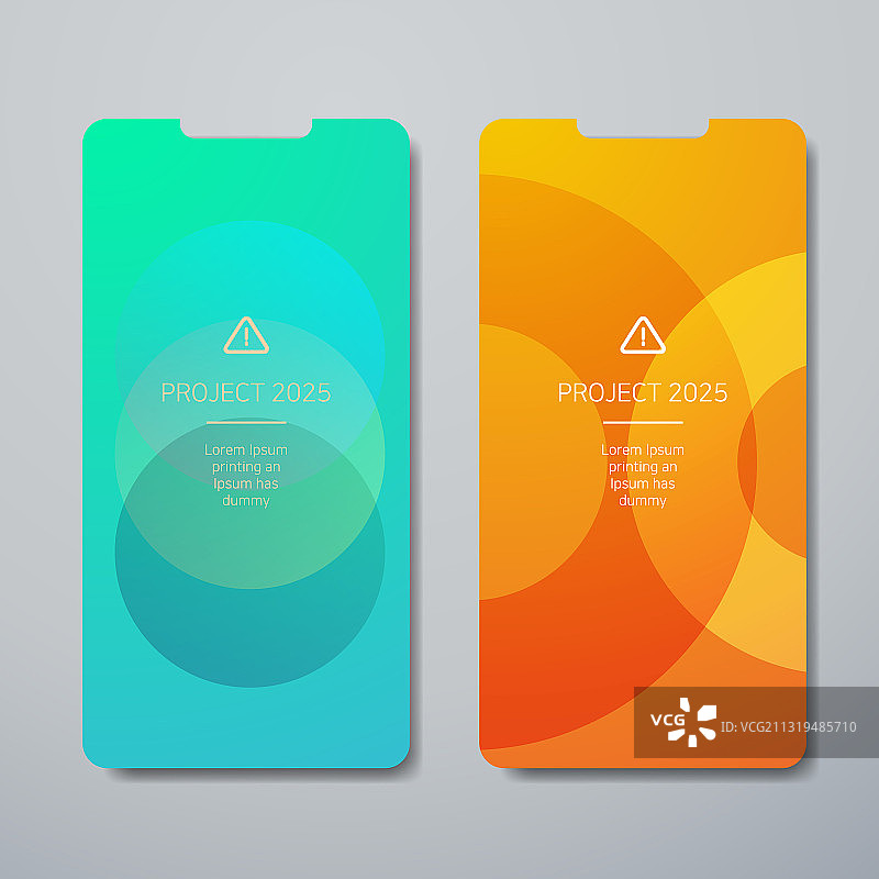 Web移动渐变背景矢量插画图片素材