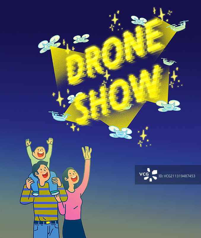 插画，无人机，无人机摄影，飞行，节日，科技图片素材
