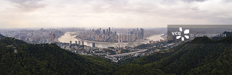 重庆城市全景航拍图片素材
