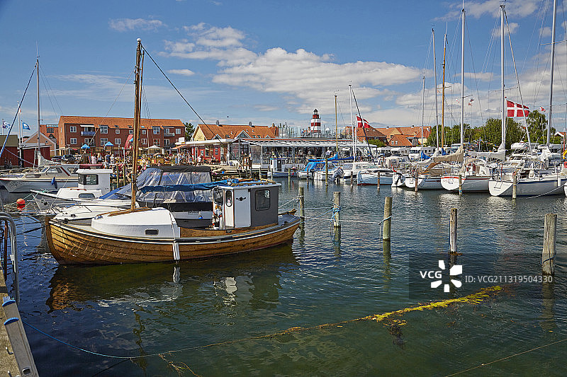 丹麦北部日德兰半岛卡特加特海峡布拉滕斯特兰德假日风光图片素材