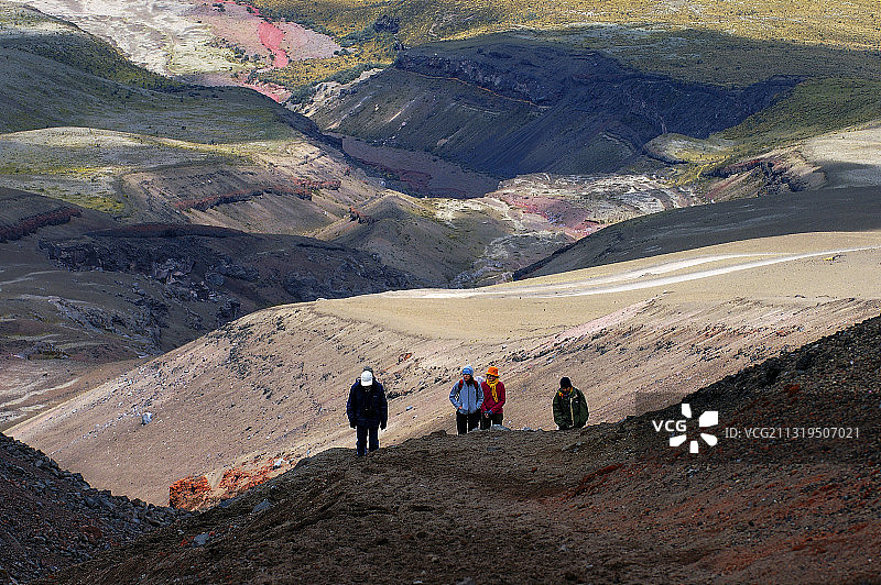 科托帕希火山的厄瓜多尔山坡图片素材