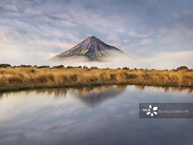 塔拉纳基山，靠近普阿凯小屋，埃格蒙特国家公园，新西兰北岛图片素材