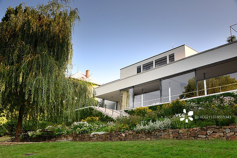 图根哈特别墅，布尔诺，摩拉维亚，捷克共和国图片素材
