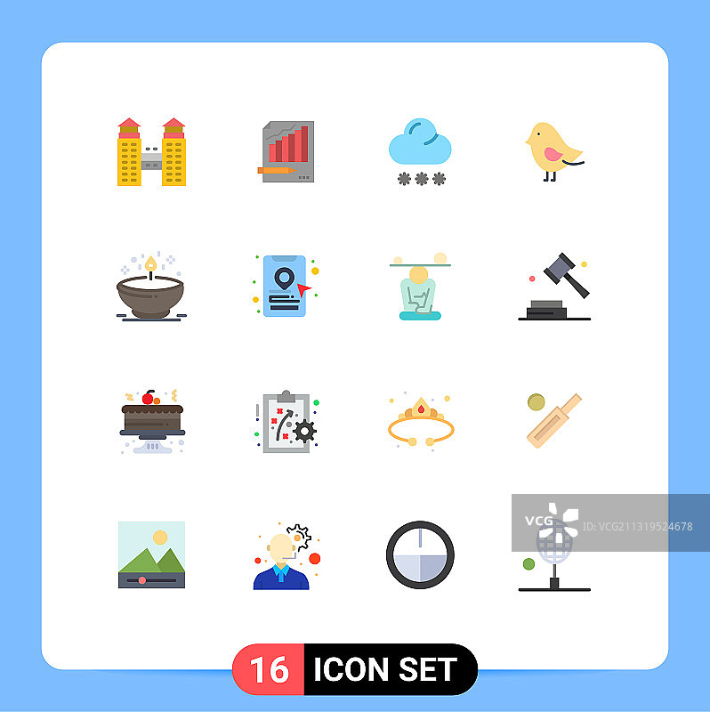 股票图标包16行符号和符号图片素材