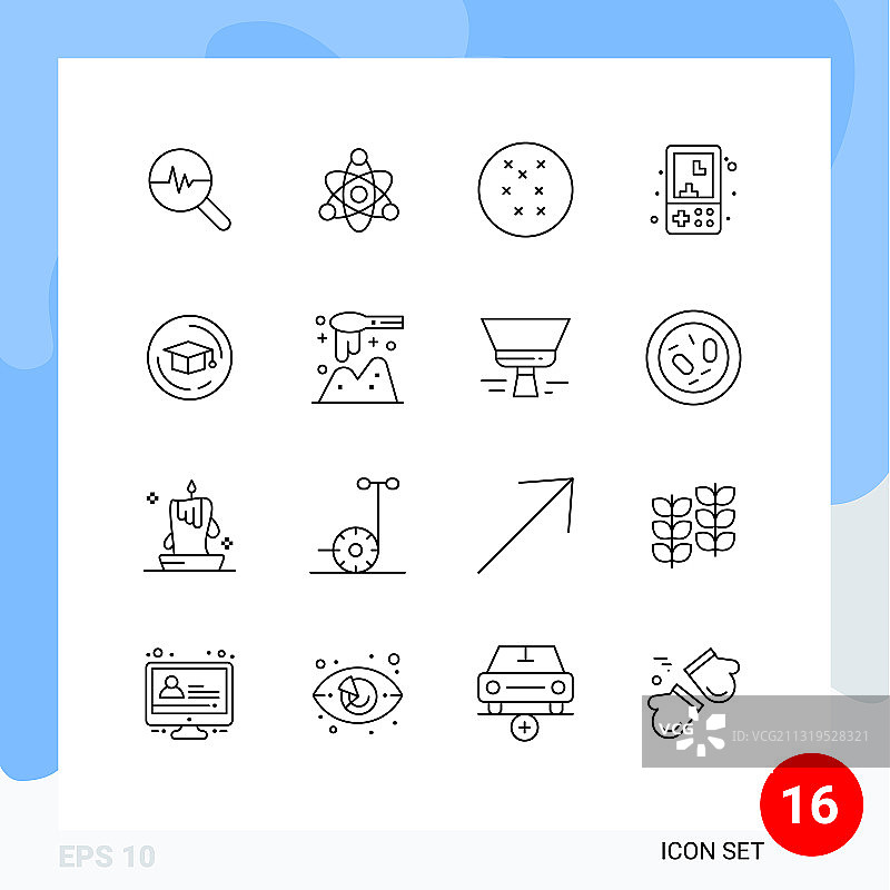 16个创意轮廓毕业典礼素材图片素材