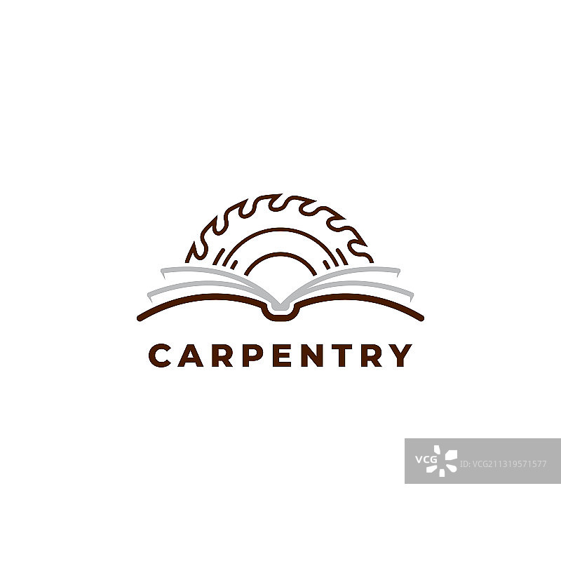 木工书籍标志设计模板图片素材