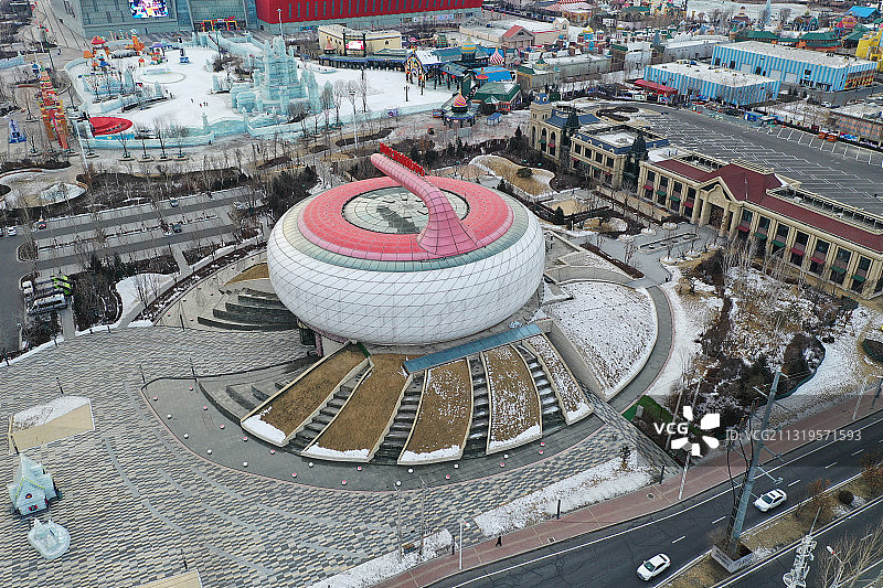 哈尔滨冰壶广场图片素材