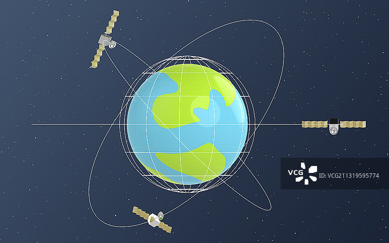 地球卫星通讯导航概念图片素材